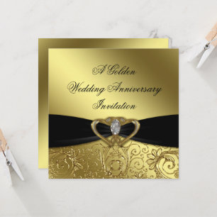 Einladungskarte zur 50. Hochzeitstag-Feier