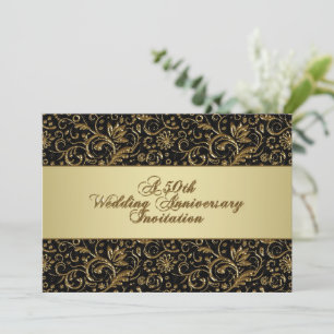Einladungskarte zur 50. Hochzeitstag-Feier