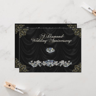 Einladungskarte zur 60. Hochzeitstagfeier