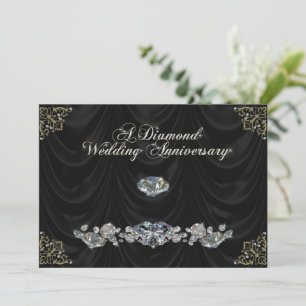 Einladungskarte zur 60. Hochzeitstagfeier