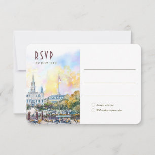 Einladungskarte zur Hochzeit in New Orleans