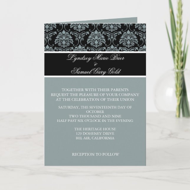 Einladungskarten für Hochzeiten, Ziergegenstände (Vorderseite)