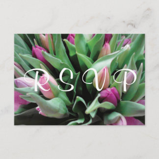 Einladungskarten für uAwg | Pink Tulpe Blume