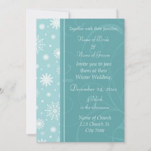 Einladungskarten für Winterhochzeiten Foto