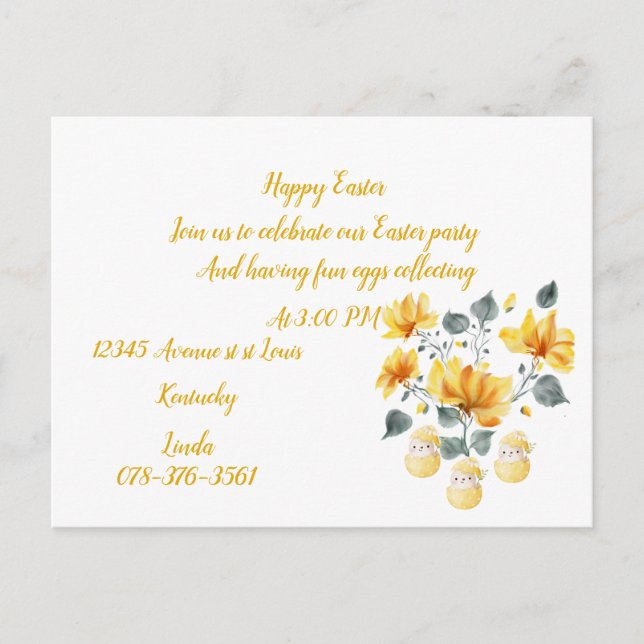 Einladungspostkarten Einladungspostkarte (Vorderseite)