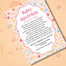 Einladungstext für Baby Sprinkle für Mädchen