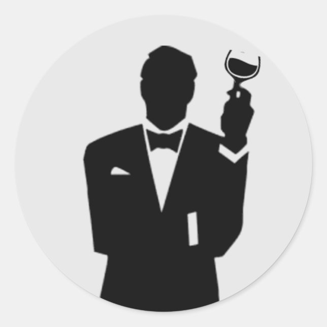 Einladungstücher für den besten Mann oder den best Runder Aufkleber (Vorderseite)