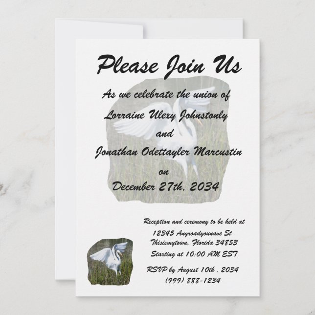 Einladungsvorlage Einladung (Vorderseite)