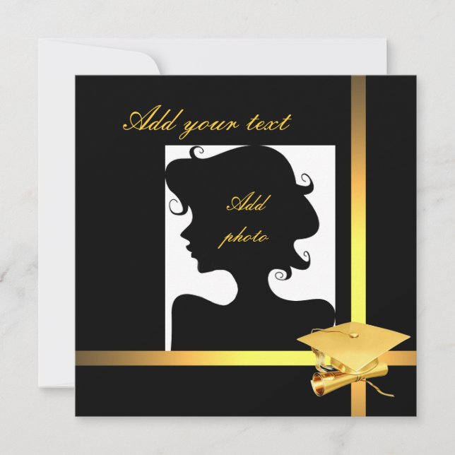 Einladungsvorlage für Abschluss Einladung (Vorderseite)