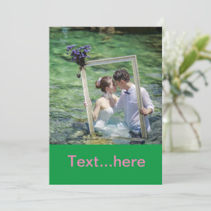 Einladungsvorlage für Hochzeitkarten Einladung