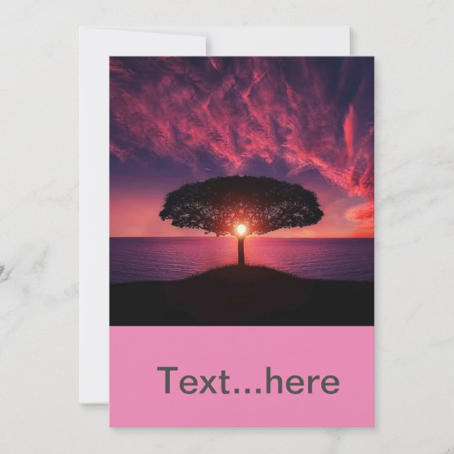 Einladungsvorlage für Hochzeitkarten Einladung (Vorderseite)