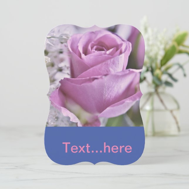 Einladungsvorlage für Hochzeitkarten Einladung (Stehend Vorderseite)