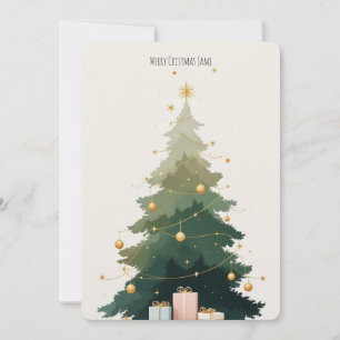 Einladungswagen für Weihnachtsbaum individuell anp Einladung