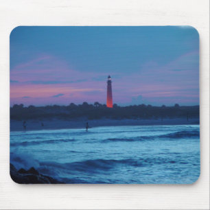 Einlass-Leuchtturm-Dämmerung Mousepad Ponce Des