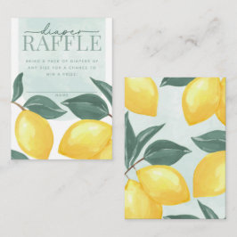 Einlegen der Citrus Lemon Diaper- und Wipes-Raffel Begleitkarte