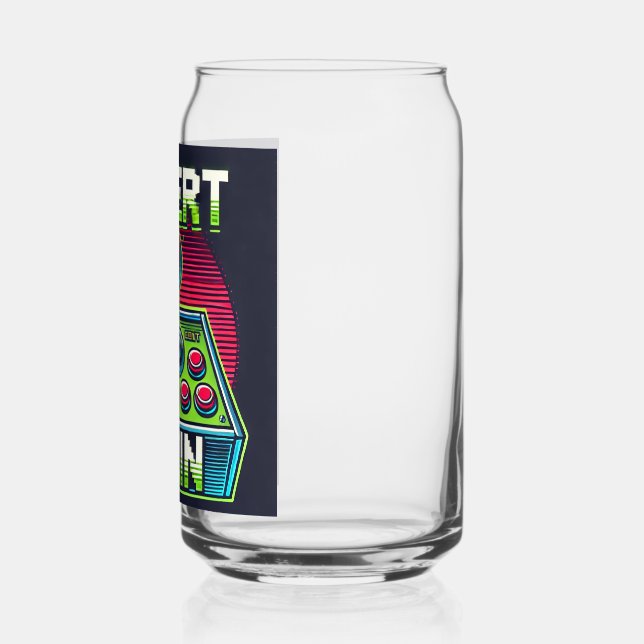 Einlegen des Coin Retro Arcade Can Glass - 80er Ga Dosenglas (Links)