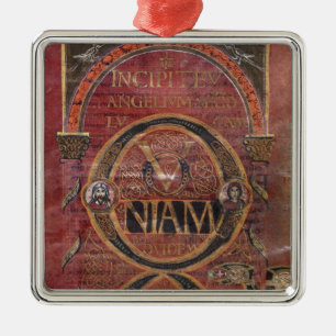 Einleitung des Evangeliums von St Luke Silbernes Ornament