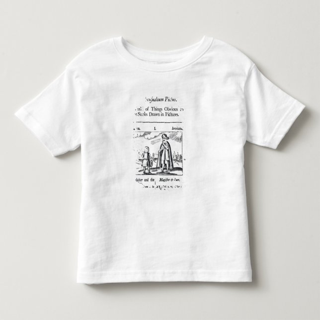 Einleitung zu 'Orbis Sensualium Pictus Kleinkind T-shirt (Vorderseite)