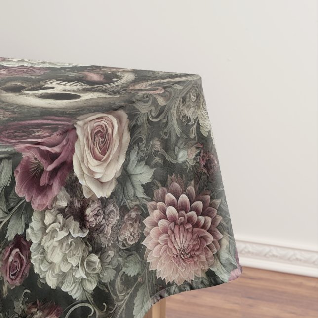 Einlesen in die Rose - Gotische Großschrift Tischdecke (Beispiel)