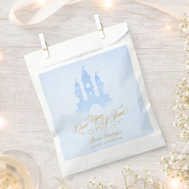 Einmal auf der Messe Burg Babydusche Geschenktütchen (Ausgeschnitten)