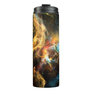 Einmal auf eine Raumserie. Abstrakte Konstruktion  Thermosbecher