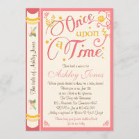 Einmal auf eine Zeit Baby Dusche Einladung Märchen