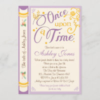 Einmal auf eine Zeit Baby Dusche Einladung Märchen