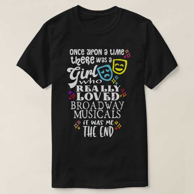 Einmal auf eine Zeitreise Merchandise Broadway Mus T-Shirt (Design vorne)