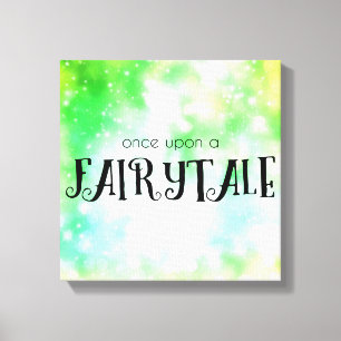 Einmal auf einem Märchen Leinwanddruck