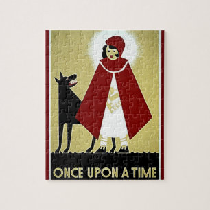 Einmal auf einem Zeitplakat, Red Riding Hood und W