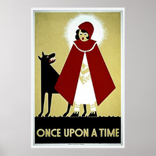 Einmal auf einem Zeitplakat, Red Riding Hood und W Poster
