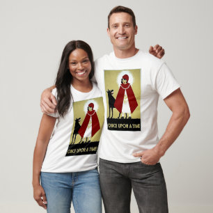 Einmal auf einem Zeitplakat, Red Riding Hood und W T-Shirt