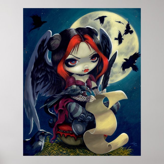 Einmal auf einer Mitternacht Dreary ART DRUCKEN go Poster (Vorne)