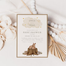 Einmal auf Woodland Babys Babydusche