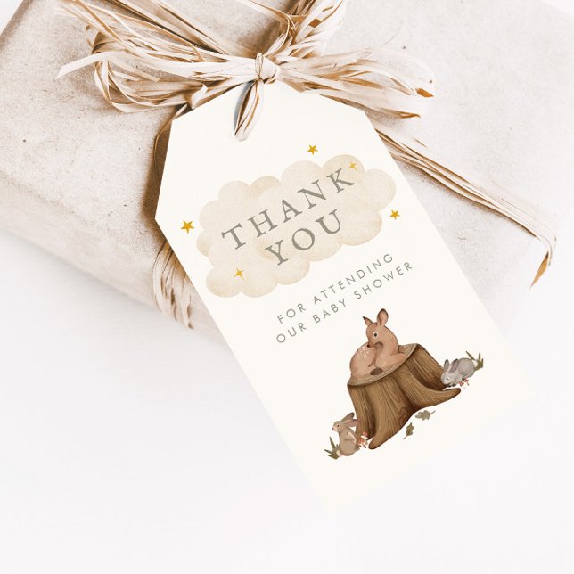 Einmal auf Woodland Storybook Gefallen Geschenkanhänger (Von Creator hochgeladen)