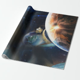 Einmal auf Zeitverpackungspapier Geschenkpapier