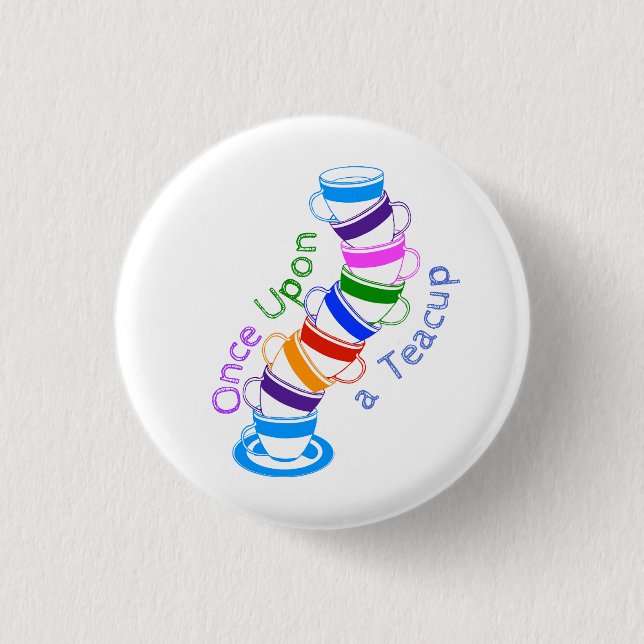 Einmal bei einem Teacup Collectif-Button Button (Vorderseite)