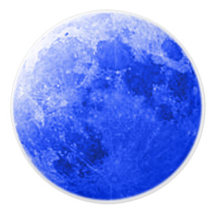 Einmal Blauer Mond Vollmond Keramikknauf