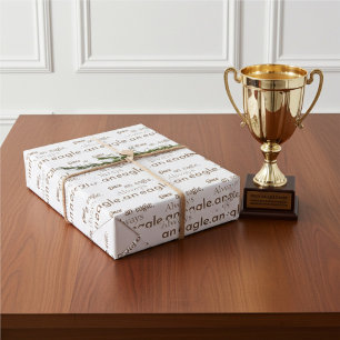 Einmal ein Adler, immer ein Adler. Brown Gift Wrap Geschenkpapier Set