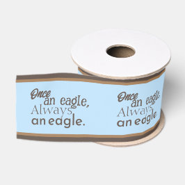 Einmal ein Adler, immer ein Adler. Brown Pastel Bl Ripsband