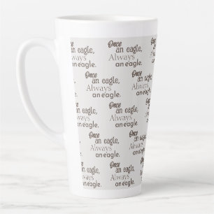 Einmal ein Adler immer ein Adler. Inspirationsange Milchtasse