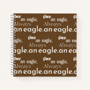 Einmal ein Adler, immer ein Adler. Inspirationskun Notizbuch