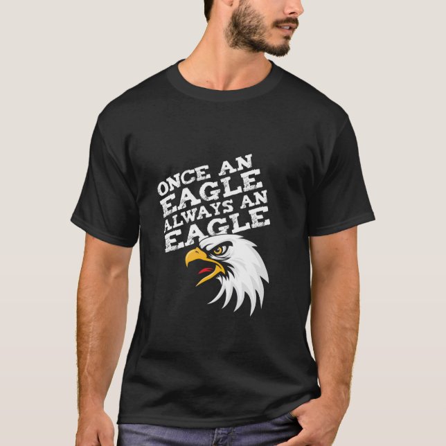Einmal ein Adler immer eine Adlerschule Geist Mask T-Shirt (Vorderseite)