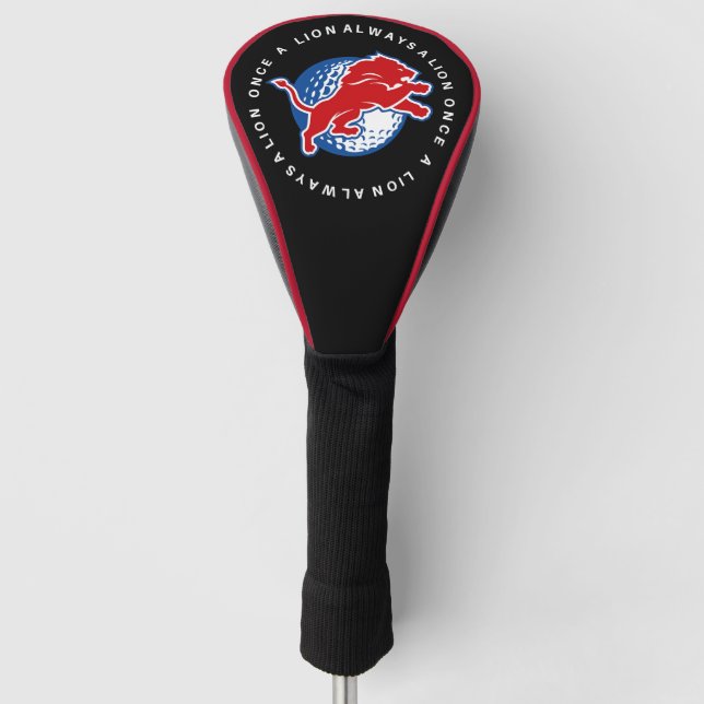 EINMAL EIN LÖWEN-KOPFÜBERZUG GOLF HEADCOVER (Vorderseite)