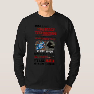 Einmal ein Pharmazie-Techniker, es ist Live-Mafia, T-Shirt