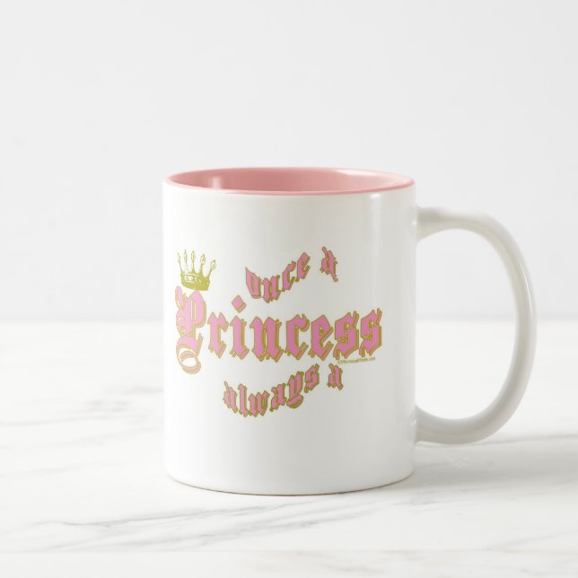 EINMAL EINE PRINZESSIN ALWAYS A PRINZESSIN ZWEIFARBIGE TASSE (Rechts)