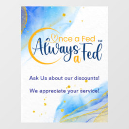 Einmal Gefüttert immer a Gefüttert Fensteraufkleber