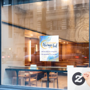 Einmal Gefüttert immer a Gefüttert Fensteraufkleber