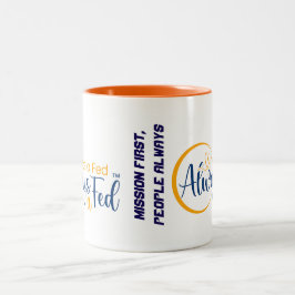 Einmal Gefüttert immer a Gefüttert Zweifarbige Tasse