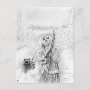 Einmal im Winter Postkarte